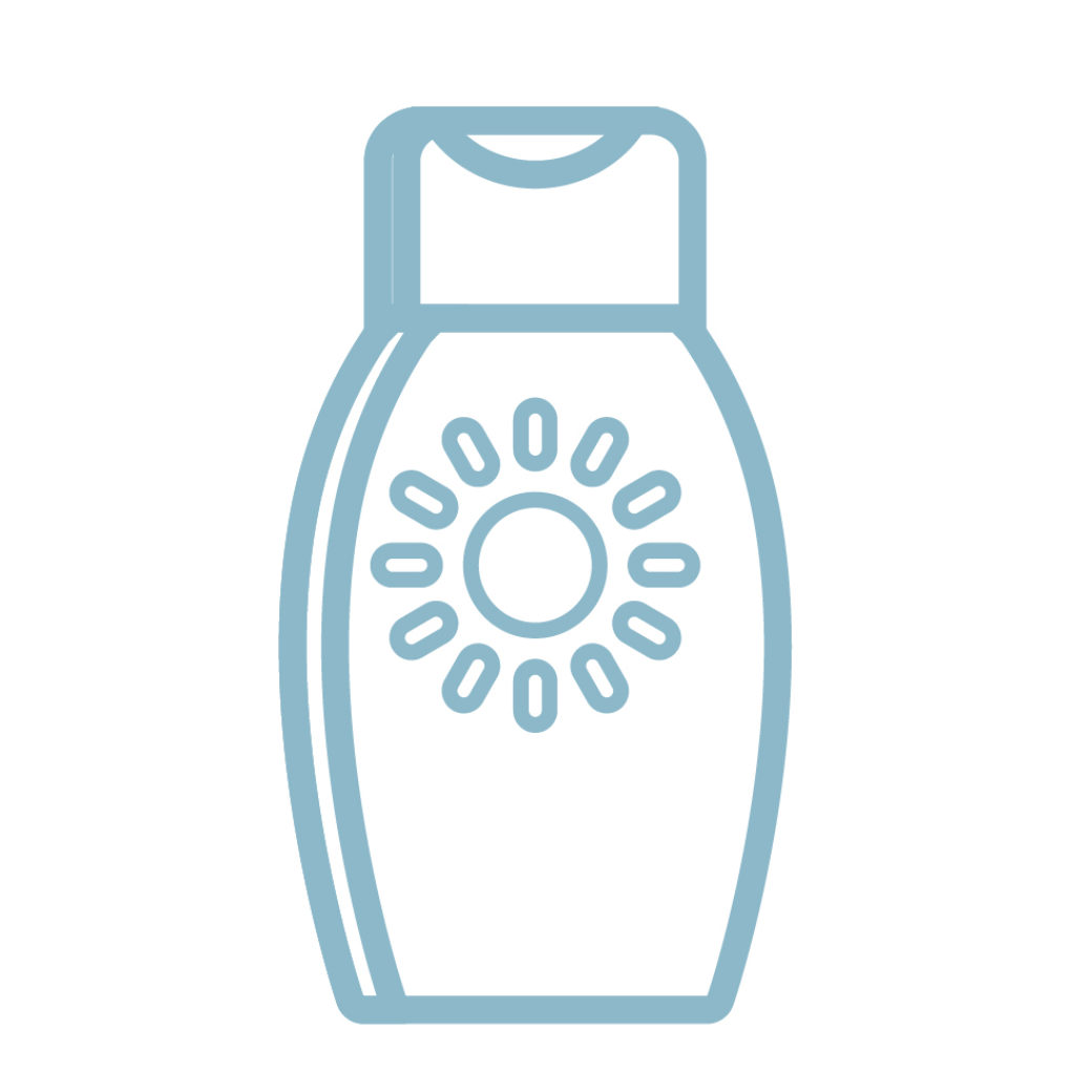 Iconen zonnebrand Tekengebied 1