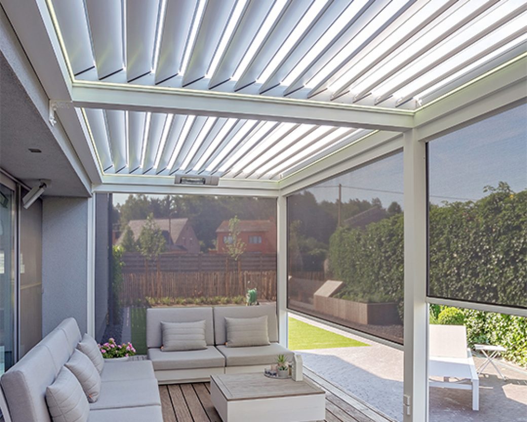 Lamellendach Toiture bioclimatique V860 Levanto sfeer