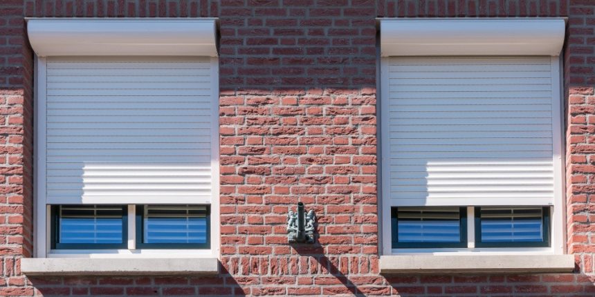 Inmeten montage elektrische rolluiken rolluik op zonne energie